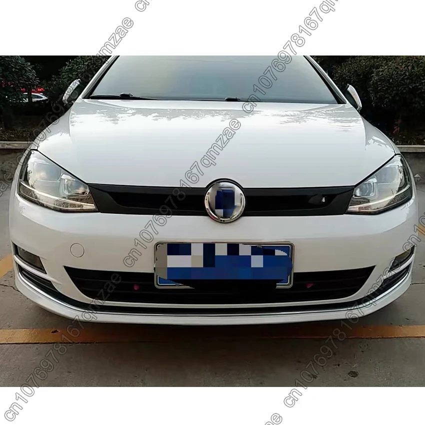 폭스바겐 골프 7 7.5 MK7 MK7.5 2013-2019용 ABT 스타일 자동차 앞 범퍼 그릴 글로스 블랙 에어테이크 그릴 자동차 액세서리