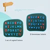 Magnetic Letters Set With Baseboard Kids Alphabet Magnetic Stickers Educational Puzzle Toys Children Spelling Learning Gifts 5