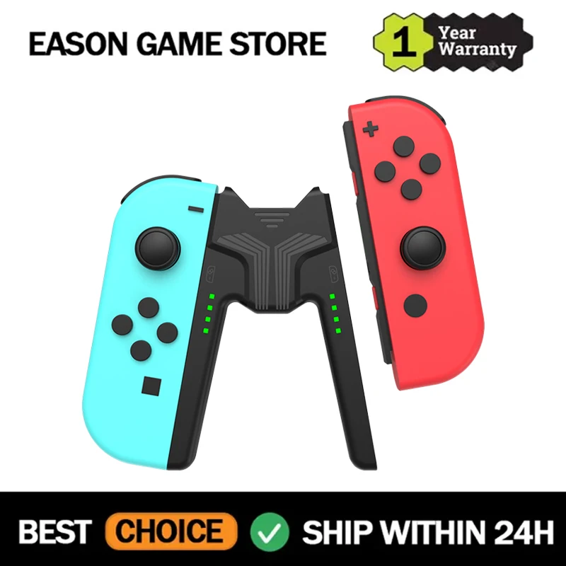 2023 Nuova Staffa Di Presa Di Ricarica Per Interruttore Joycon Maniglia Di Ricarica Ausiliaria Accessori Per Interruttore Oled Joycon