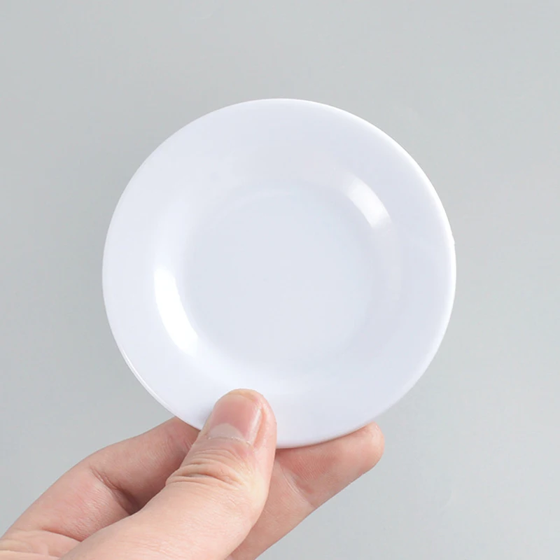 

1pc Dollhouse Miniatures 9cm Dishes Plate Tableware Kitchen Furniture Accessories For Dolls House Decor Kids Pretend Play Toys