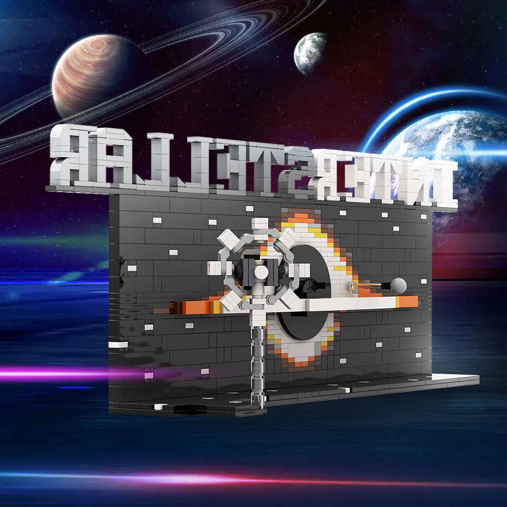 Gobricks Moc Interstellare Black Hole Space Galaxy Building Block Set Esplorazione Del Buco Nero The Universe Education Brick Toys