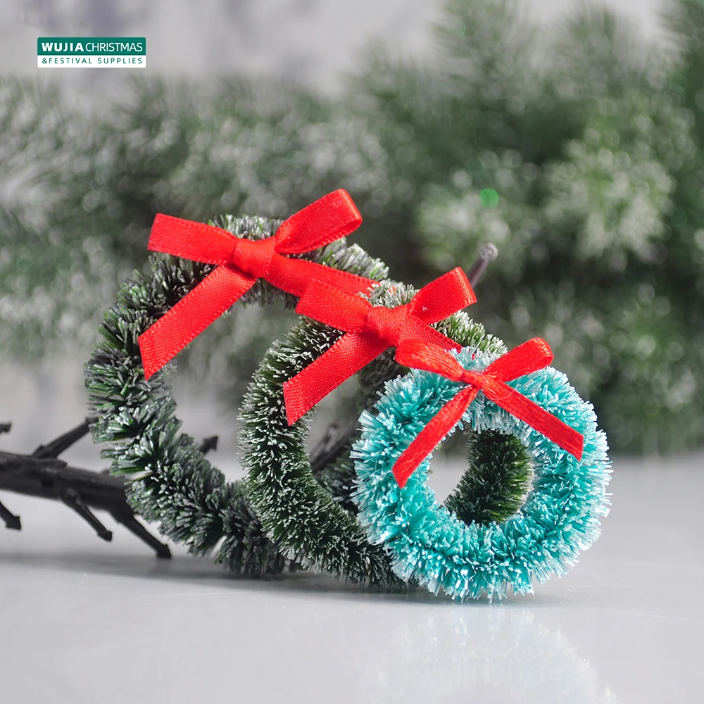 Mini Christmas Wreath Ornament Set 3