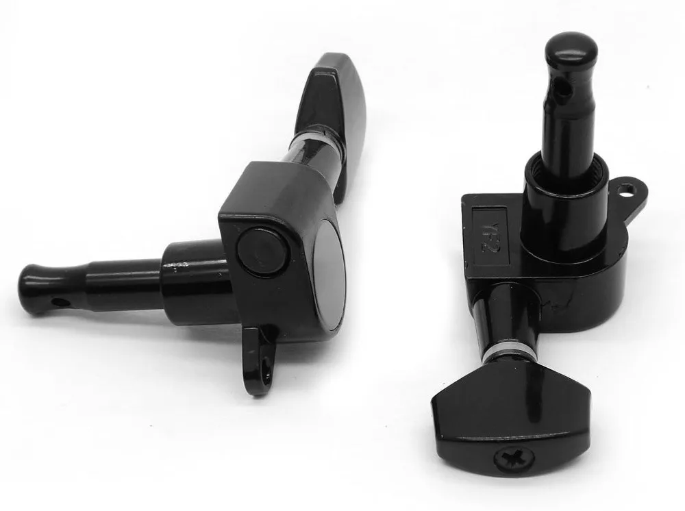Stimmwirbel für Gitarrensaiten aus Metall, 3L3R-Konfiguration, komplett geschlossener Gitarrenstimmgerät, Mechanikenknopf, Stimmgeräte für klassische Gitarre – Detail 4