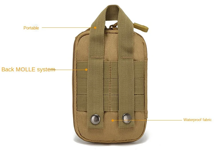 EDC Molle Tasche Kleine Hüfttasche Wandern Camping Jagd Zubehör Medizinische Tasche Outdoor Handy Fall Halter Sport EMT Tasche – Detail 6