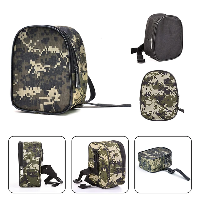 Fishing Reel Bag Accessories Camouflage Small Package Oxford Cloth Portable  Lure Soft Case Portable Fishing Tackle Storage Case