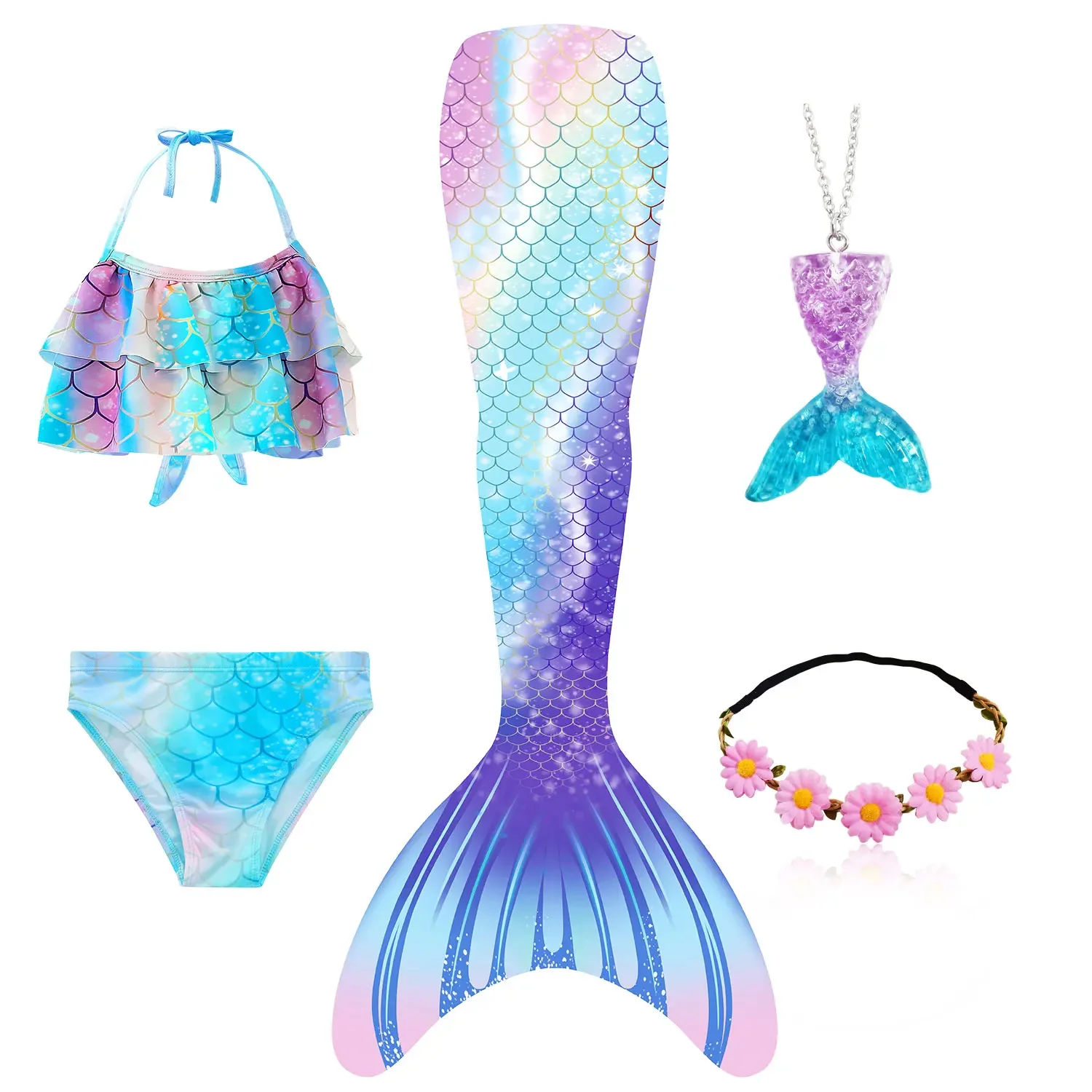 Girls Mermaid Tails Swimsuit The little mermaid Bathing Suit Girls Pool Clothes Costume kids Mermaid Suit Cosplay Costumes Child cosplay costume,mermaid costume