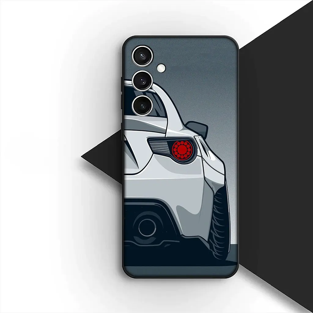 Supercar Cartoon Taillights Soft Phone Case