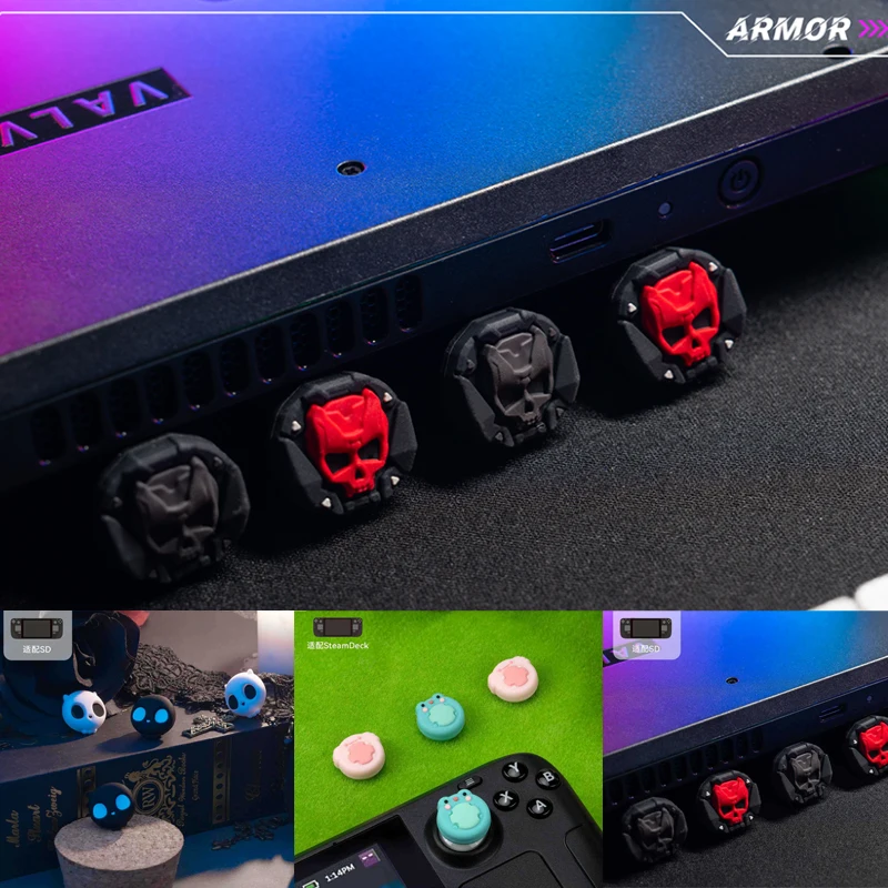 Armor Silicone Soft Thumb Stick Grip Cap Controller Di Gioco Joystick Cover Per Valvola Steam Deck Console Thumbstick Case Accessori