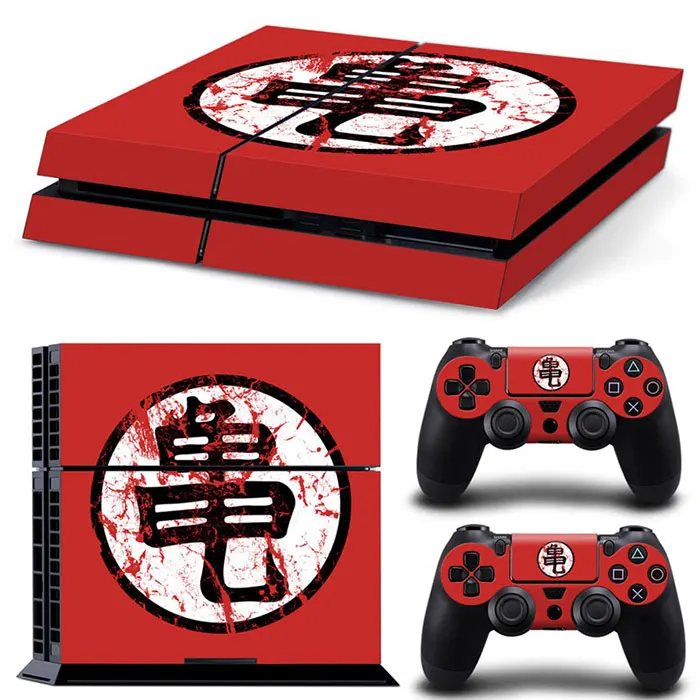 Naruto Gundam Dragon Ball Luffy Anime Vinyl Skin Sticker for PS4 Slim Console and 2 Controllers Decal Cover Game Accessories 