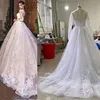 2024 Long Sleeve Lace Applique Wedding Dress Princess Ball Gown Wedding Gowns New Sweep Train Vestidos De Novia Customized 6