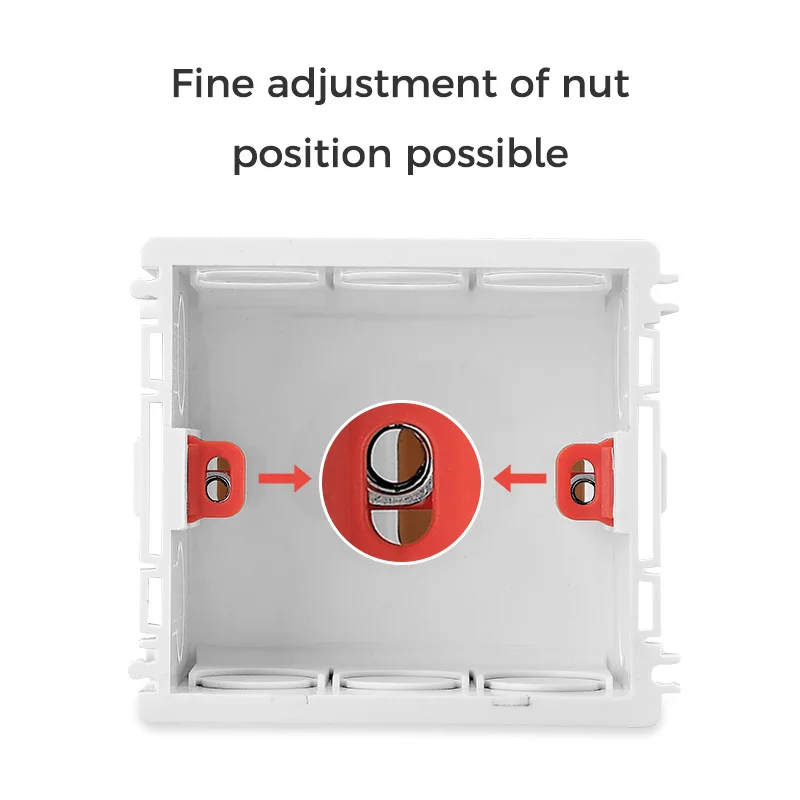 Description Picture 4 of itemYINKA Installation Box Inside Box For 86 Type Switches And Sockets Wiring Back Box Iconic Brand Smart Switch Dark Box Wiring Box EU US