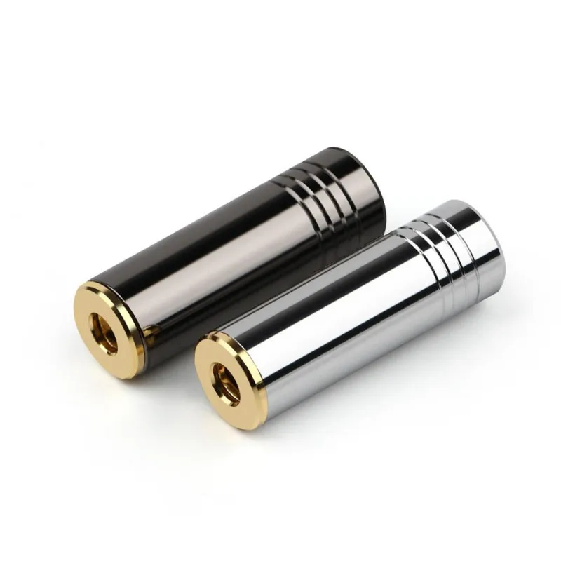 Audiophile 잭 2.5mm 3.5mm 4.4mm 여성 플러그 구리 금도금 이어폰 커넥터 DIY 4 극 균형 여성 헤드폰 어댑터
