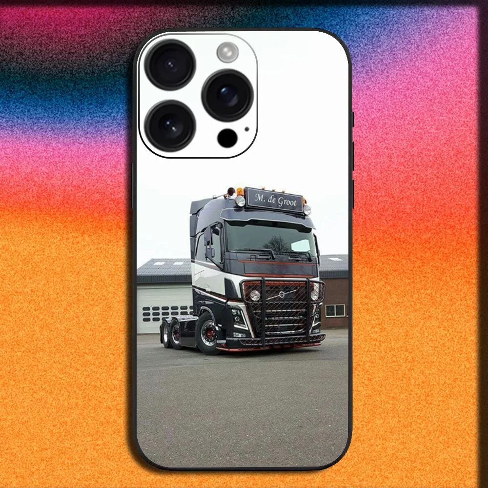 Sleek Black Car-Themed Soft Phone Case Cover