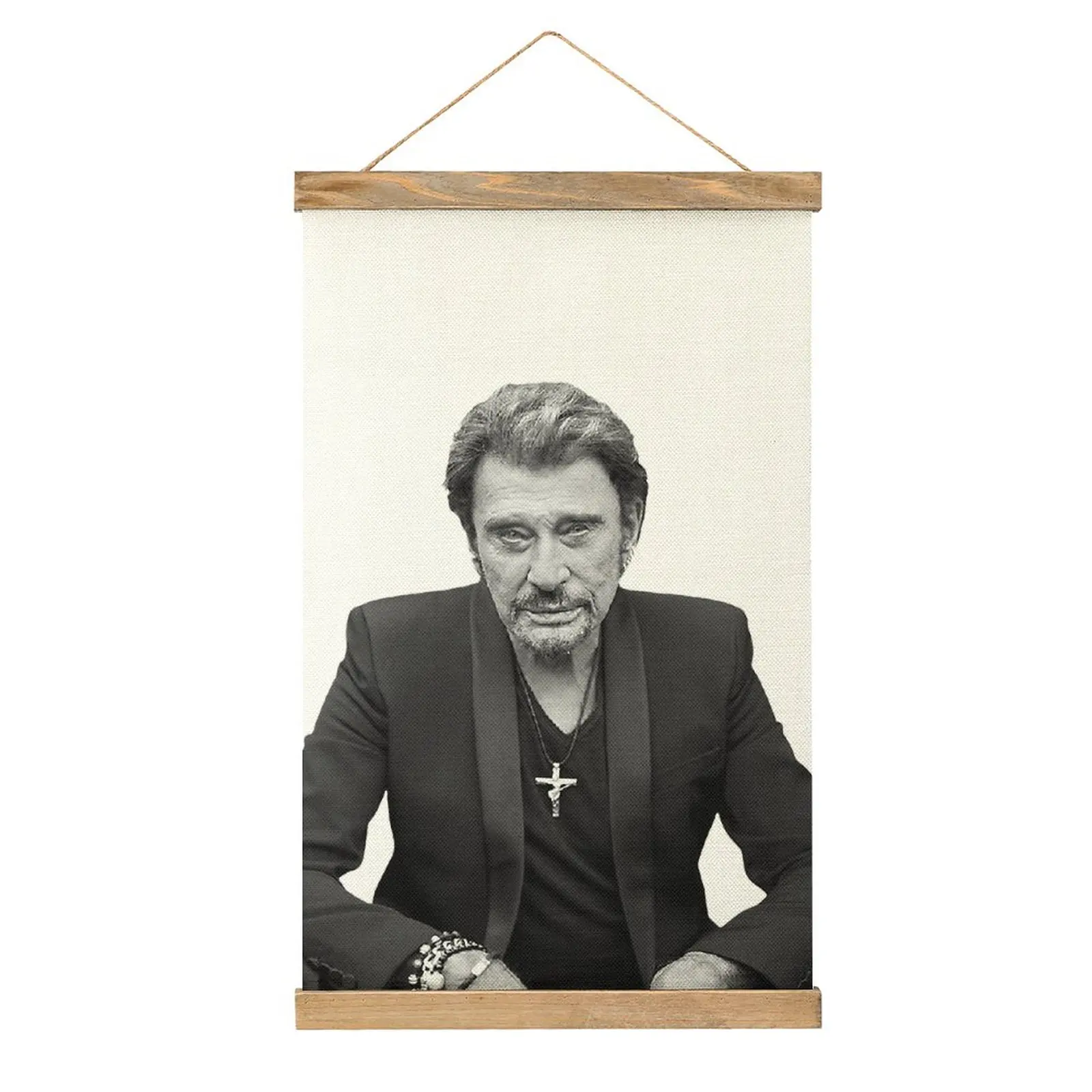 

Funny Johnny And Hallyday Sticker Canvas Hanging Picture Picture Hanging Humor Graphic Office Picture Style Hang Pictures