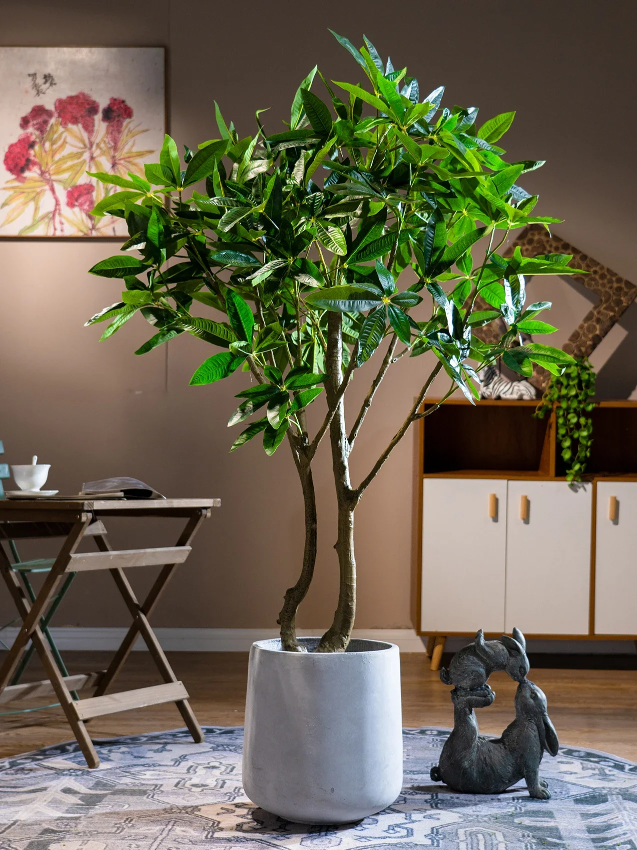 

Имитация богатых деревьев, зеленые растения в горшке, бионическое искусственное дерево для помещений в гостиную