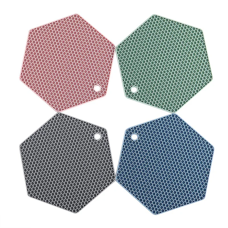 Silicone Pot Holders and Trivet mats Heat Resistant to 440°F to protect your table and countertop Non-Slip Kitchen Hot Pads 1