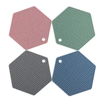 Silicone Pot Holders and Trivet mats Heat Resistant to 440°F to protect your table and countertop Non-Slip Kitchen Hot Pads 1