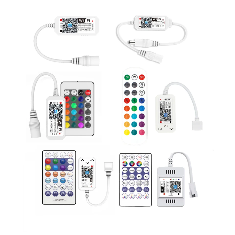 USB/DC WS2812B WS2811 WIFI SPI Controlador LED De Música 24/28 Teclas Control Remoto Por Aplicación SurpLife 2048 Píxel Tira De Led Inteligente DC5/12-24V - AliExprs 39