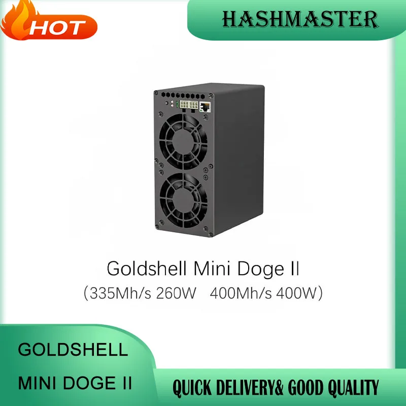 

Goldshell MINI DOGE II 335MH/S 260W & 420MH/S 400W Hashrate doge Miner 2, бесшумная сеть, Модернизированная MINI DOGE PRO с блоком питания опционально