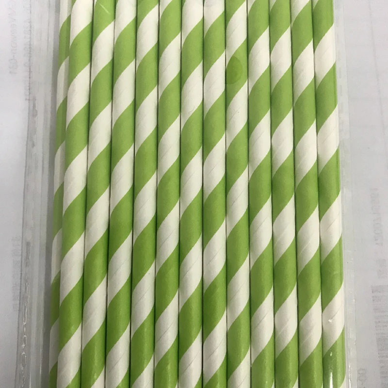 150pcs Biodegradable Stripes Paper Straws Stripes Disposable Drinking Straws For Kids Wedding Birthday Party Baby Shower