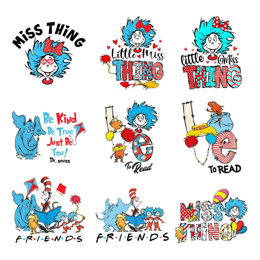 Cartoon Iron On Transfer For Clothing Patches DIY Washable T Shirts