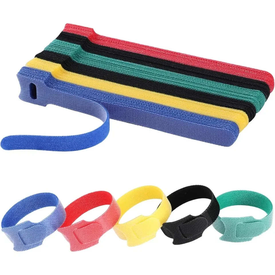 120PCS Durable Reusable Cable Ties Organizer Set