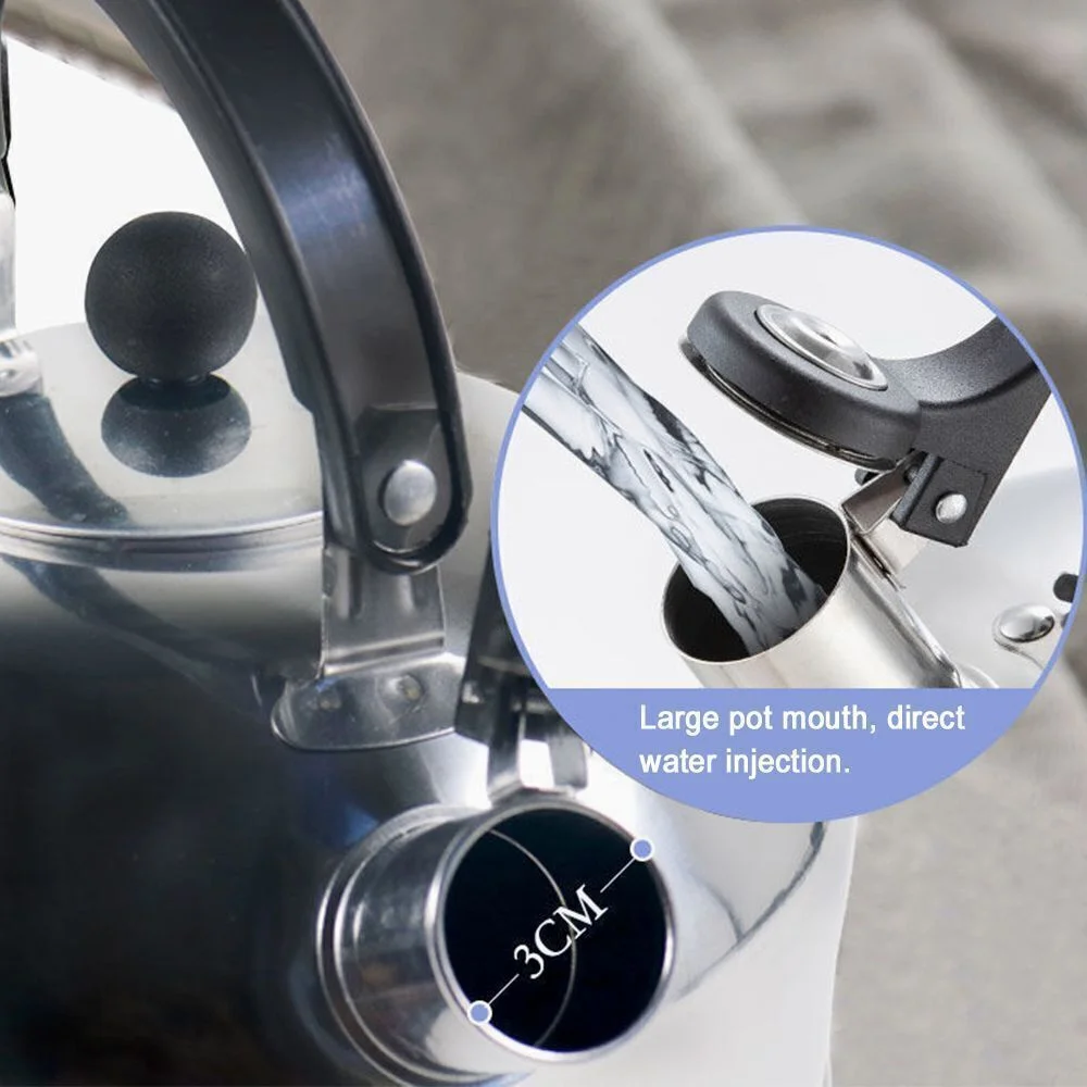 3L/4L Stainless Steel Kettle Hotel Singing Pan Household Hemispherical Gas Induction Cooker Teapot folding kettle portable folding kettle