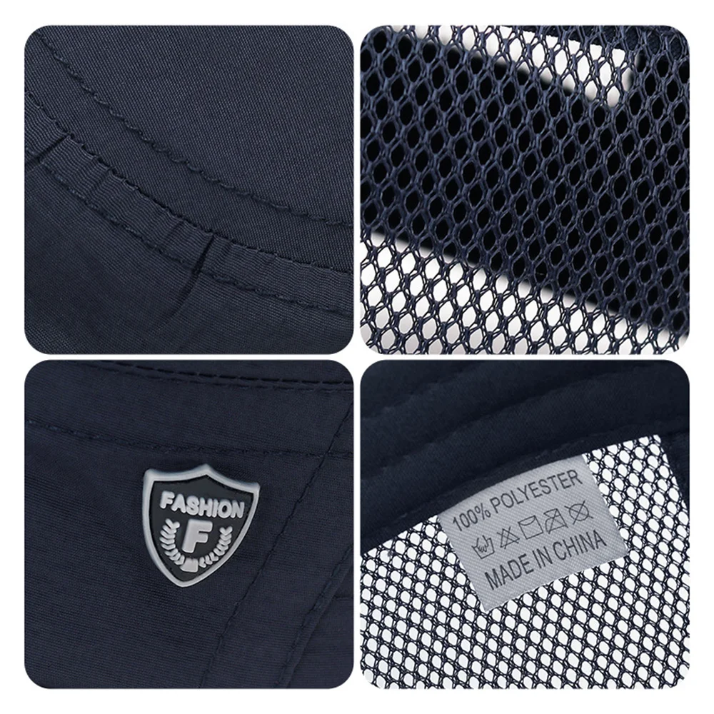 S435a4e2032e24da98bdaffd7f2e9cb60q Quick Dry Military Hats Unisex Summer Flat Top Hat Women Outdoor Army Cap Men Adjustable Baseball Caps Mesh Hat Trucker Cap Mallzona