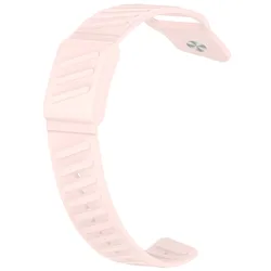 Breathable Silicone Sports Strap - Adjustable Replacement Wristband (Pink)