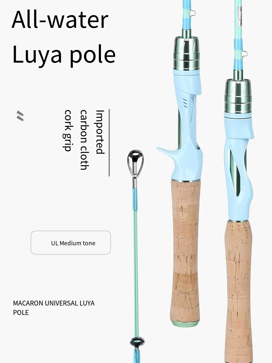 Blue-Sea Casting Fishing Rod, Telescopic Carbon, Ultra Soft Carp Pole, Lure  River, UL,L, Travel Spinning, 1.5m, 1.68M, 1.8m