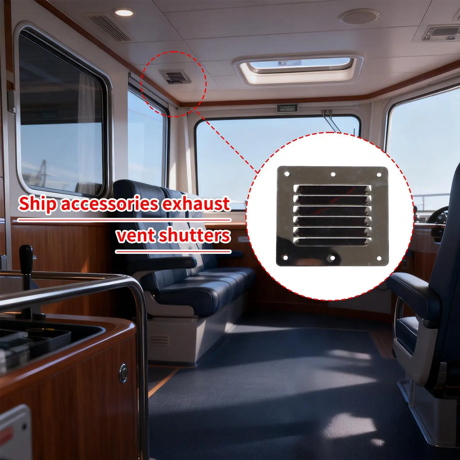 Boat Vent 316 Stainless Steel Rust Proof Ventilator Marine Boat Vent For Deck Wall Engine Outdoor Fishing Sports