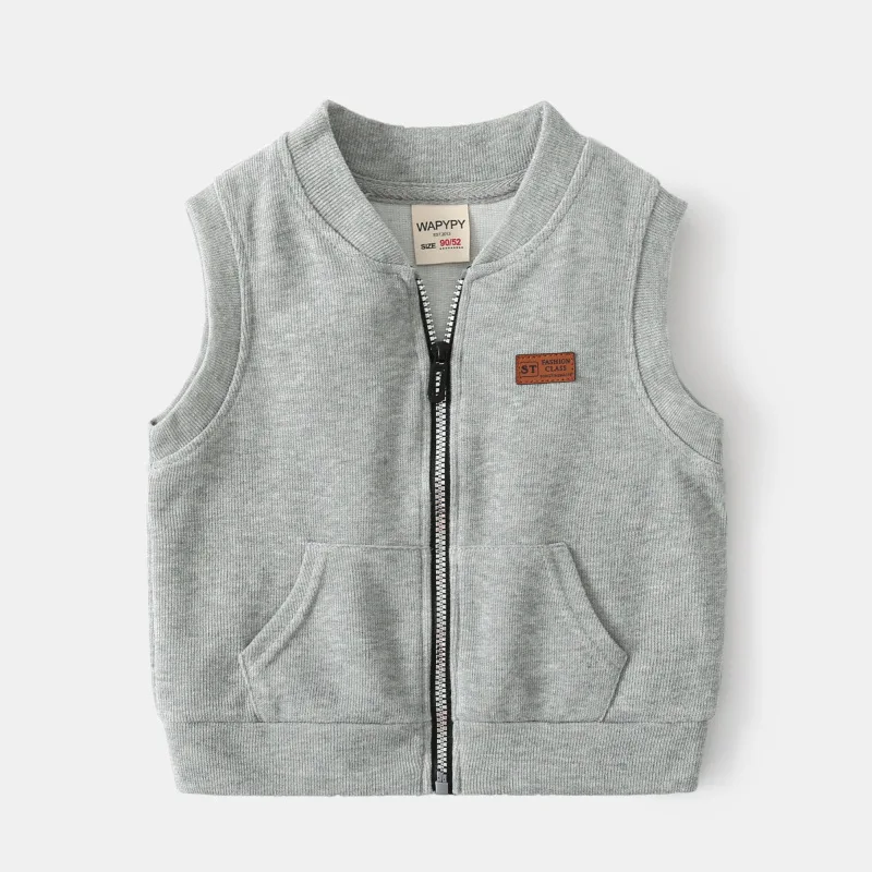 Toddler Boys Waistcoat Zippy Elegant Kids Vests Jacket Children's Clothes