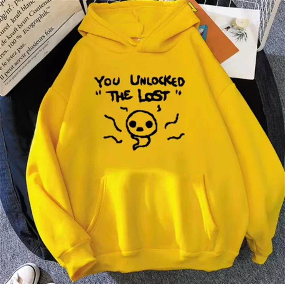 2025 The Binding of Isaac Herbst Herren-Kapuzenpullover, Muster, bedruckt, Herren-Harajuku-Mode, lässiger Streetwear-Hoodie – Detail 8