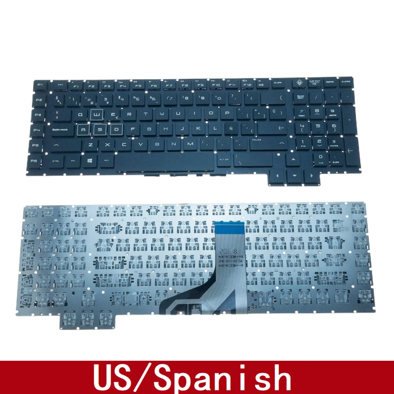 

Для HP 17-AN 17-AN000 17-AN001CA 17-AN008CA 17-AN010CA 17-AN020CA 17-AN030CA сменная Клавиатура для ноутбука с испанской и английской раскладкой с RGB