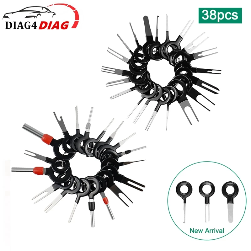 

38Pcs/Set Electrical Wiring Crimp Connector Pin Extractor Kit Automobiles Terminal Repair Hand Tools Car Plug Repair Tool