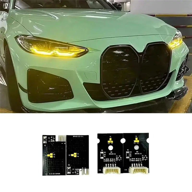 BMW M3 CSL 4 시리즈 G22 G23 G80 G82 레몬 옐로우 DRL LED 모듈 칩 주간 주행등 LED 보드