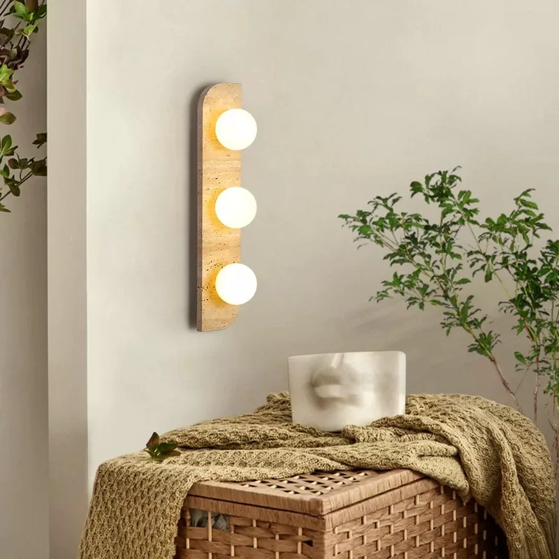 Japanese Style Wasabi Bedroom Bedside Sconce Wall Lamp Modern Simple Creamy Wind Entrance Stairway Corridor Aisle Study Foyer