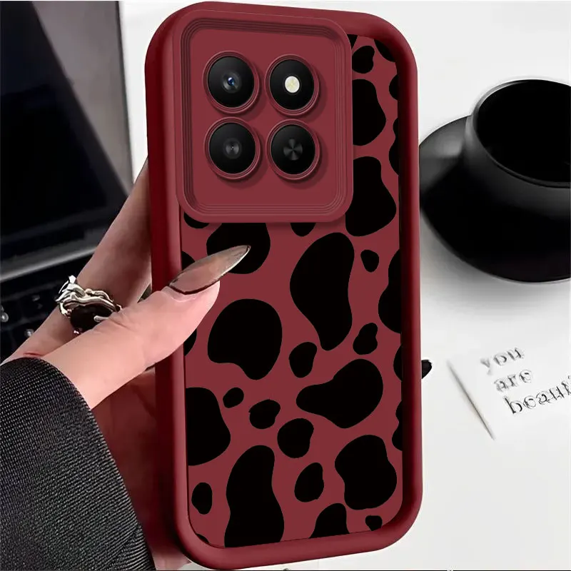 Leopard Print Silicone Soft Back Cover - Stylish Phone Case
