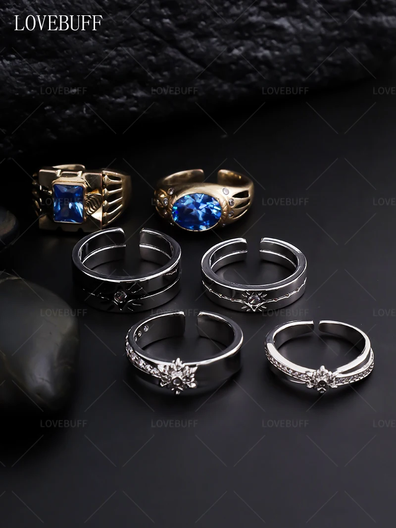 Game Love And Deepspace Ring Zayne Rafayel Xavier Rings Unisex Cosplay Prop Jewelry Couple Birthday Gifts 2