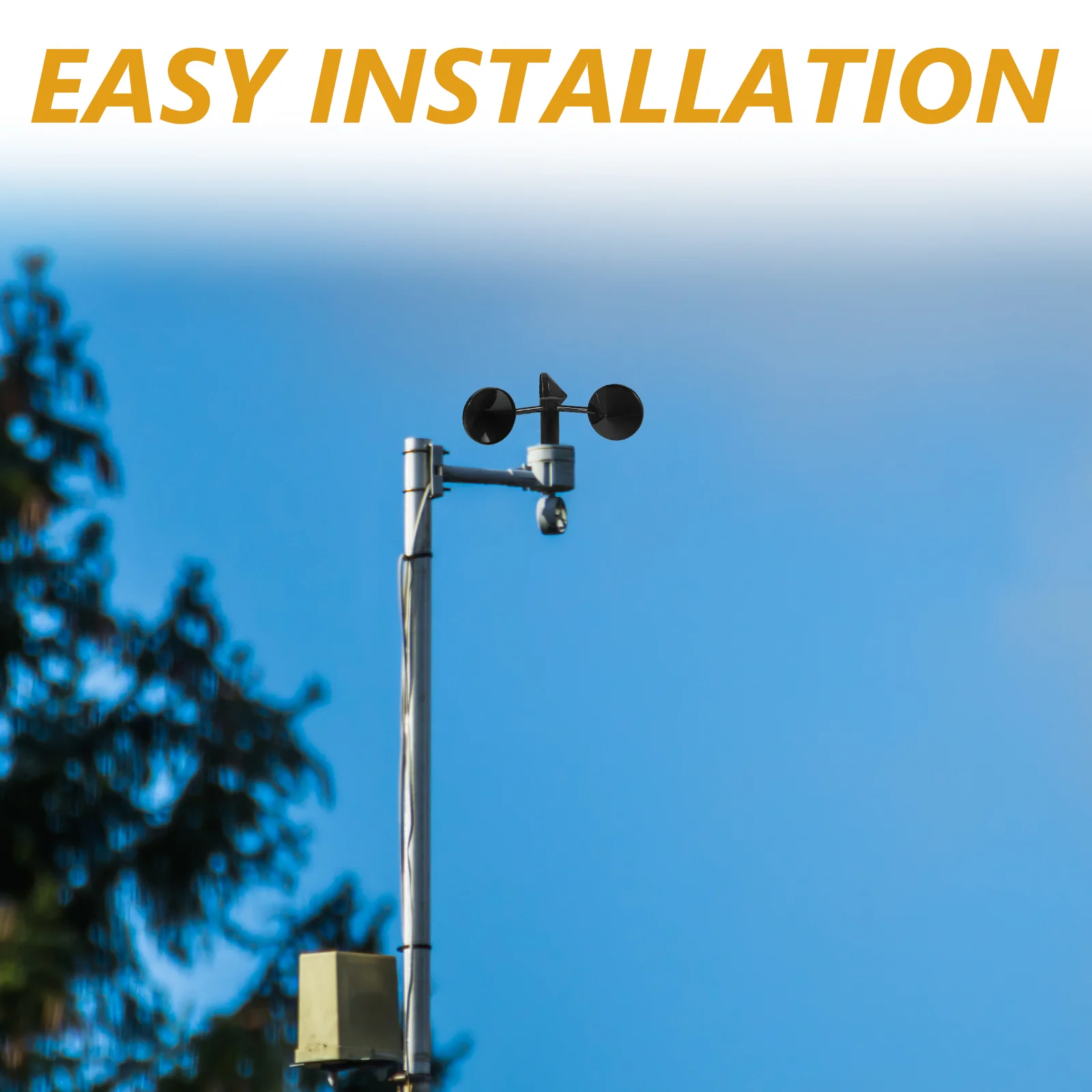 Wind Speed Anemometer Anemometer Housing Anemometers Accessories Wind Sensors Equipment Measurement Device Handheld with Direction Abs