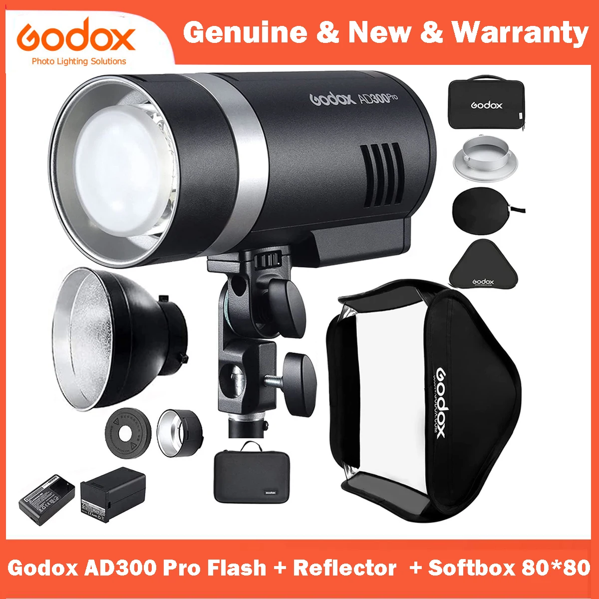 GODOX AD300 Pro Outdoor Flash Strobe for Canon Sony Nikon