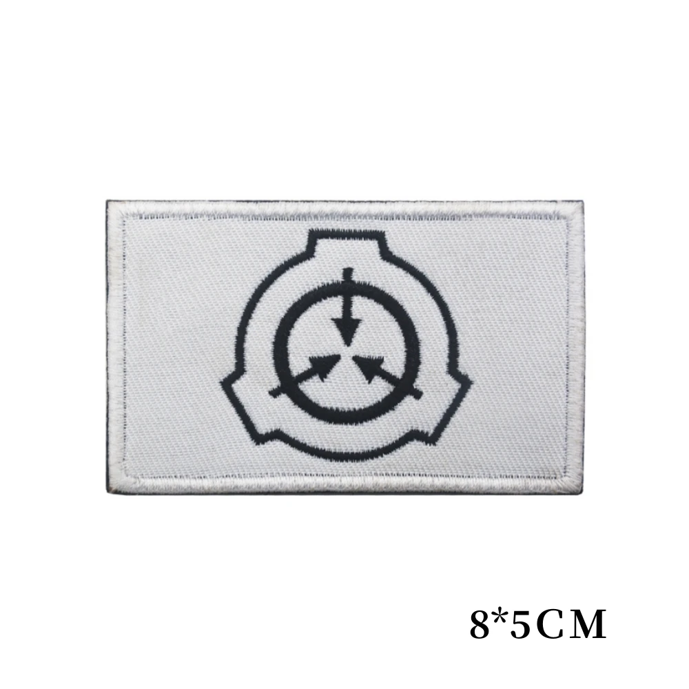 SCP Foundation Special Containment Procedures Foundation Logo Military Hook  Loop Tactics Morale Embroidered Patch (color2)