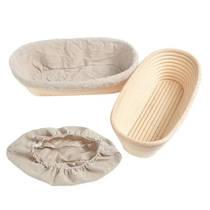 

Proofing Baskets For Sourdough Bread Baking Oval Natural Rattan Fermentation Basket Bread Proofing Basket Baking Tools supplies