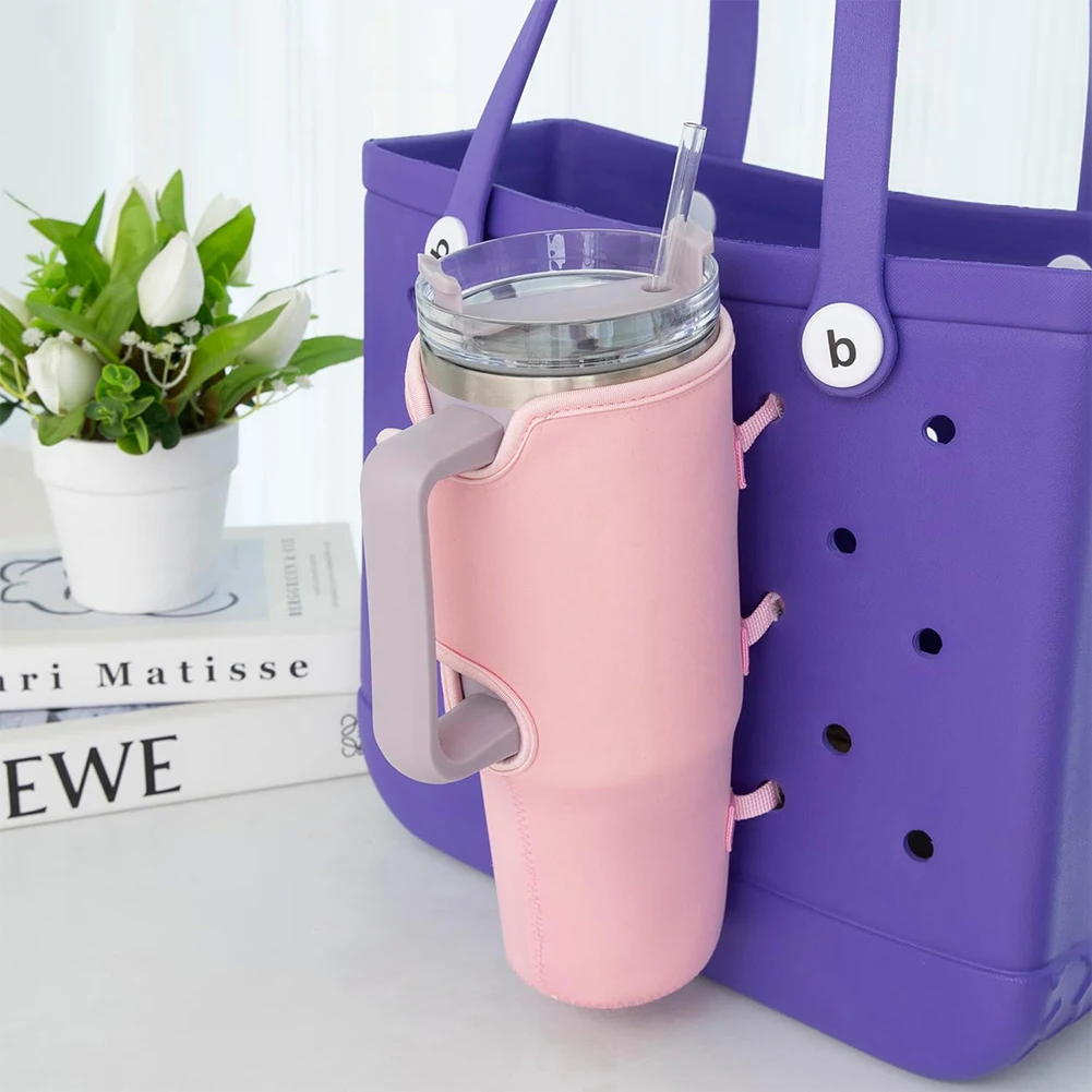 Cup Holder for Bogg Bag Drink Cup Holder Adjustable Portable Sleeve Versatile Beverage Storage for Stanley 16-40oz