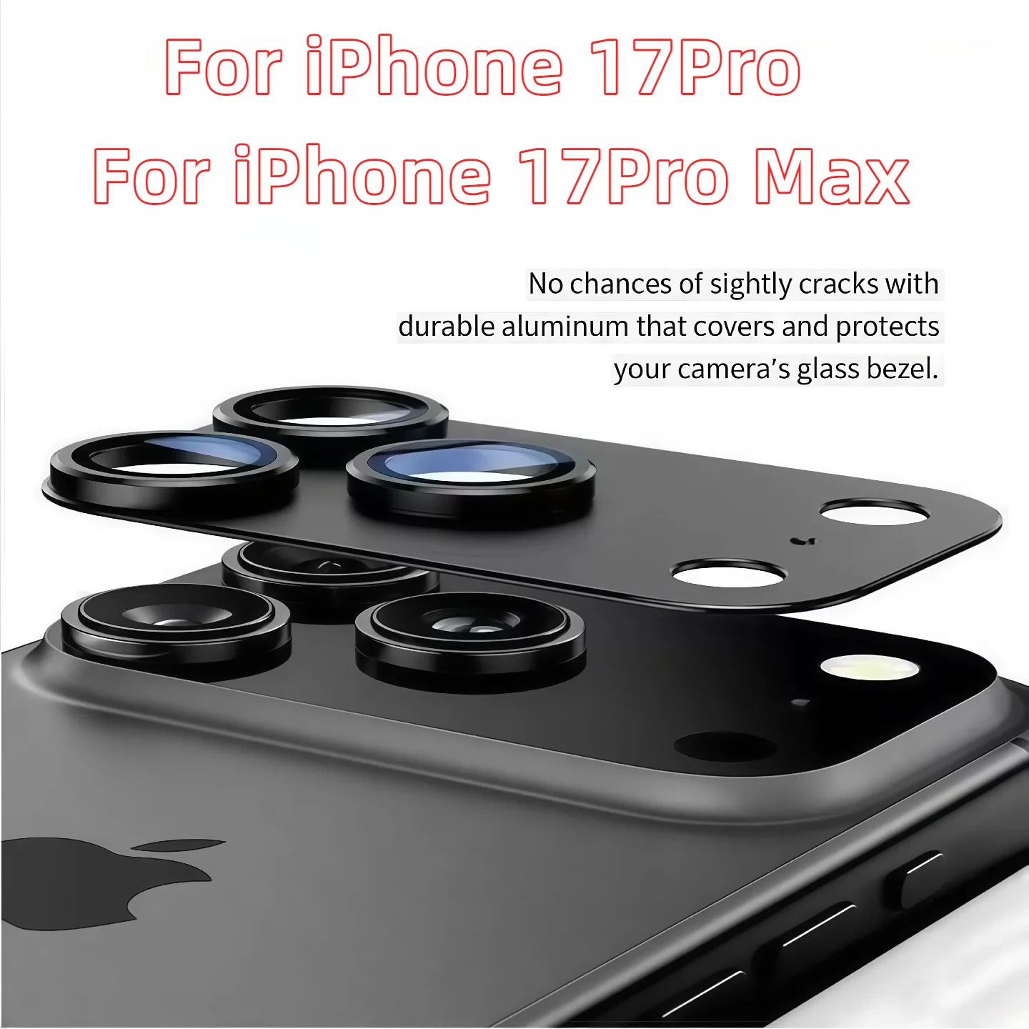 Premium Metal Aluminum Alloy Tempered Glass Camera Lens Protector Cover