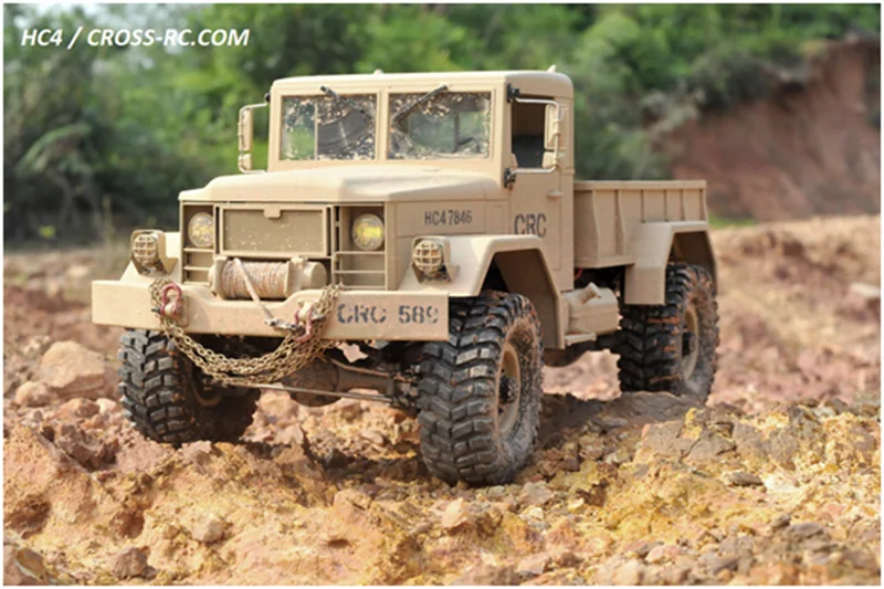 CROSS 1/10 RC Car HC4 4WD Off Road Military Truck Crawler KIT W/O Battery Remote Control RC Toys Gifts Model TH10479 3