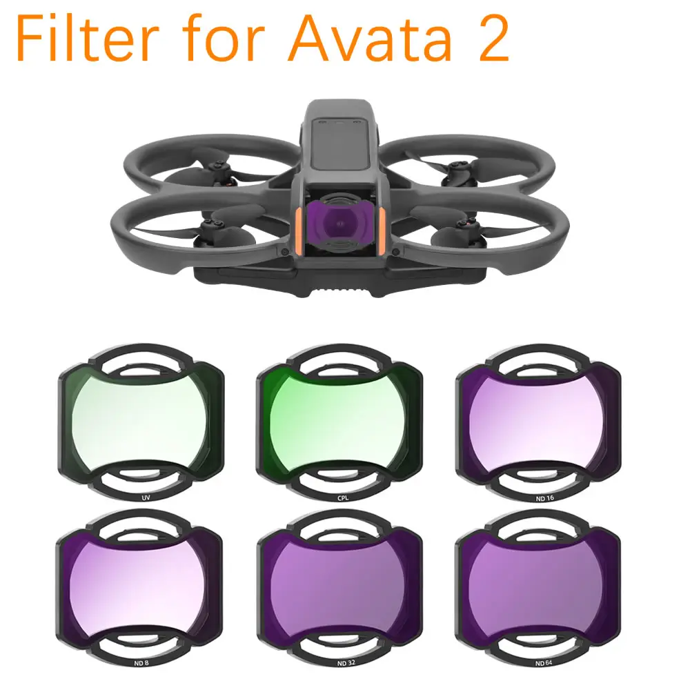 DJI 아바타 2 필터 카메라 필터 세트, 광학 유리 ND8, 16, 32/64 CPL 편광기 Nd 필터 액세서리
