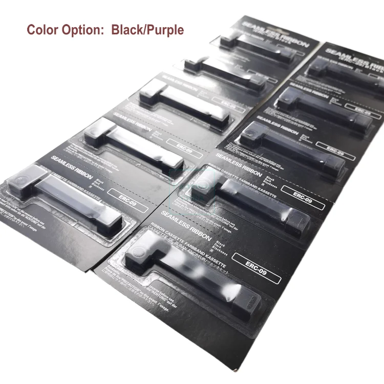 Emenda da Fita para Uso em Apto para Epson M160 M180 M190 M191g M163 M164 M181 M182 Preto Roxo Erc09 Erc09 Erc09b