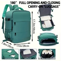 Graceful Practical Multi-color Backpack Multi-pocket Design Adjustable-strap Lightweight for Commute Casual Bag