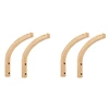 4X Wooden Wall Hooks,Plant Hangers Indoor,Wall Mounted Plant Hooks For Hanging Plants,Flower Bracket,Wind Chimes Hooks 1